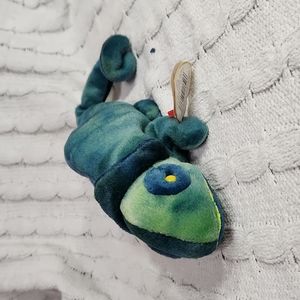 Vintage Ty Beanie Baby Original Rainbows The Chameleon 1997 P.E.Pellets
